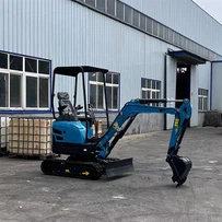 Liten hydraulisk grävmaskin